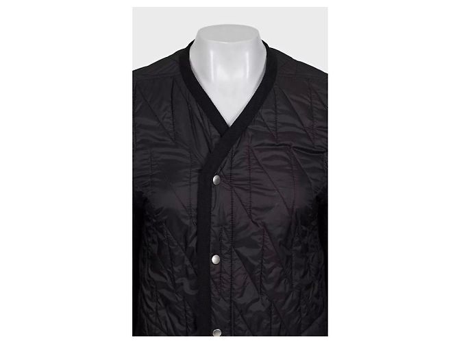 Rick Owens Black Straight Snap Button Jacket Coat IT 40 S Pre-owned - view 4