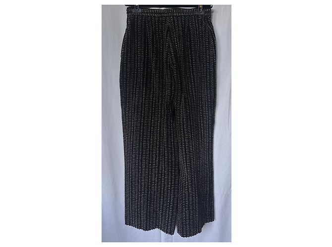 Pantalones Palazzo Giorgio Armani Negro - vista 3