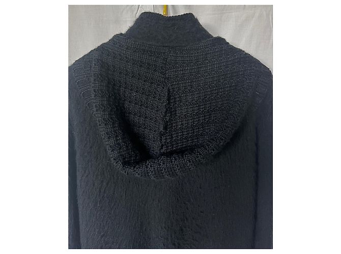 Autre Marque Abrigo de lana Val d'Aurines negro con capucha - vista 4