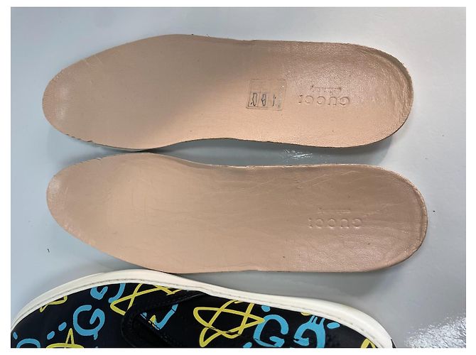 Gucci Ghost Leder Slip-On Sneaker Schwarz Mehrfarben - Ansicht 11