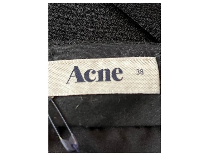 Acne Studios Maxirock aus modernem Krepp mit Schlitz - Schwarz - Ansicht 5