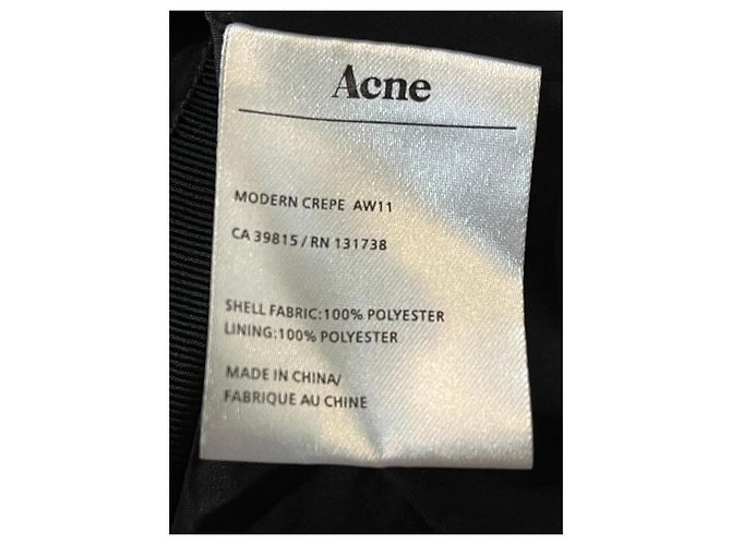Acne Studios Maxirock aus modernem Krepp mit Schlitz - Schwarz - Ansicht 6