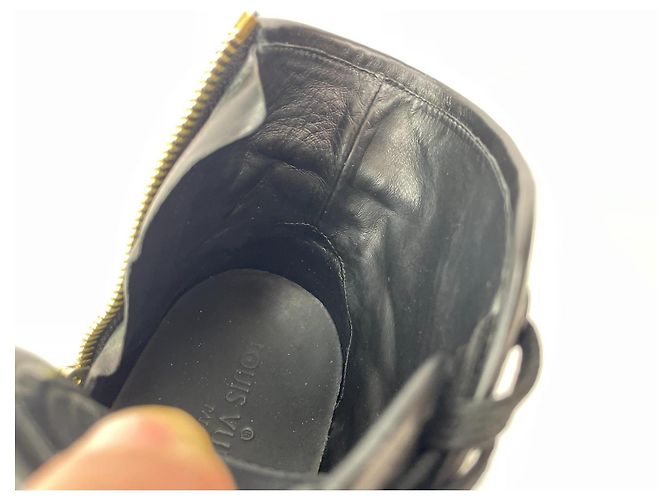Louis Vuitton High-Top Sneaker Schwarz Leder - Ansicht 11