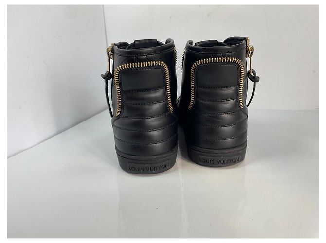 Louis Vuitton High-Top Sneaker Schwarz Leder - Ansicht 7