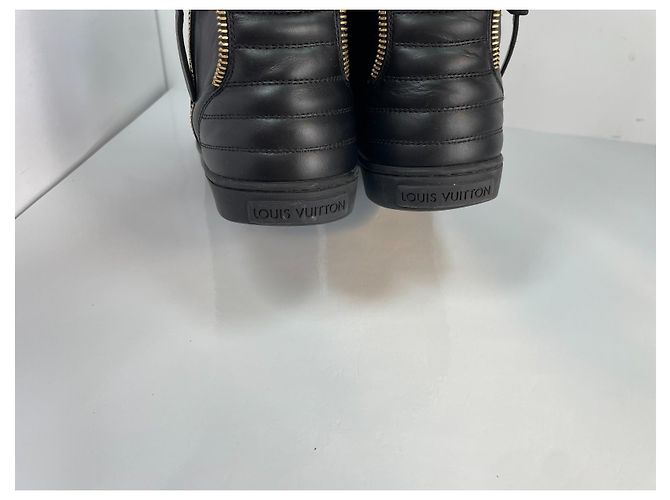 Louis Vuitton High-Top Sneaker Schwarz Leder - Ansicht 8