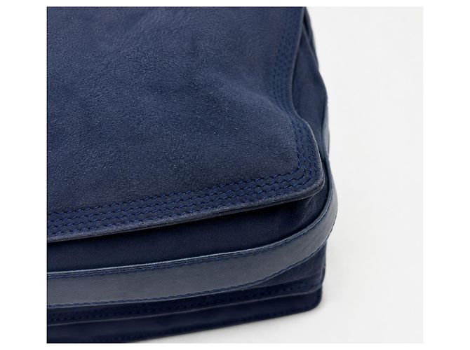 Borsa Loewe Flamenco Blu Navy Nappa Blu scuro - vista 5