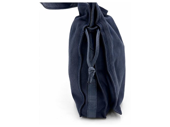 Borsa Loewe Flamenco Blu Navy Nappa Blu scuro - vista 6
