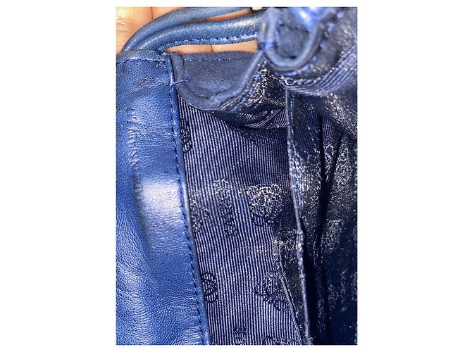 Borsa Loewe Flamenco Blu Navy Nappa Blu scuro - vista 7