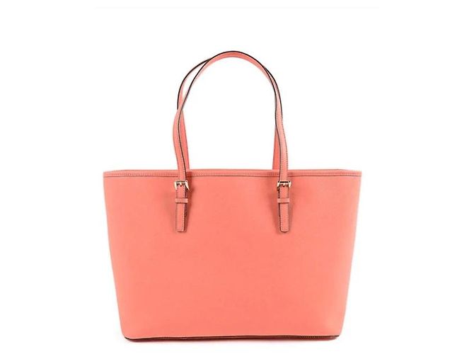 Borsa Tote Michael Kors in Pelle Saffiano - Corallo Rosa - vista 3