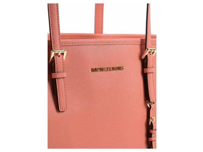 Borsa Tote Michael Kors in Pelle Saffiano - Corallo Rosa - vista 4