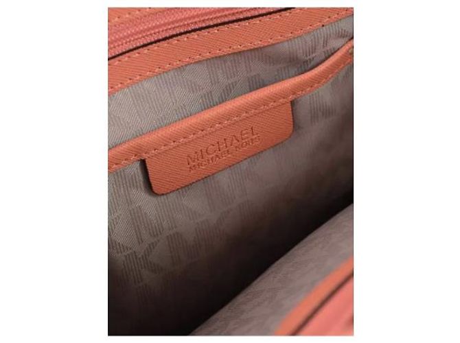 Borsa Tote Michael Kors in Pelle Saffiano - Corallo Rosa - vista 5