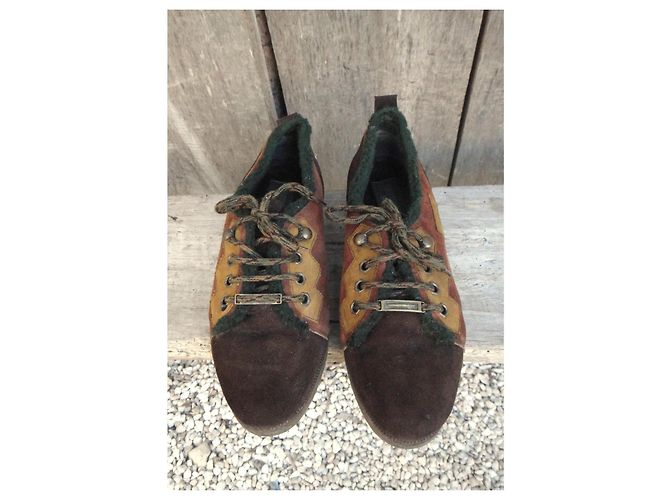 Autre Marque Derbies in camoscio Salamander Sportiv Marrone Verde - vista 3
