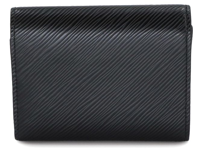 Louis Vuitton Epi Portefeuille Twist Compact Tri-fold Wallet Nero - vista 3