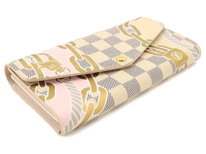 Sarah Cartera larga Louis Vuitton Damier Azur - vista 4