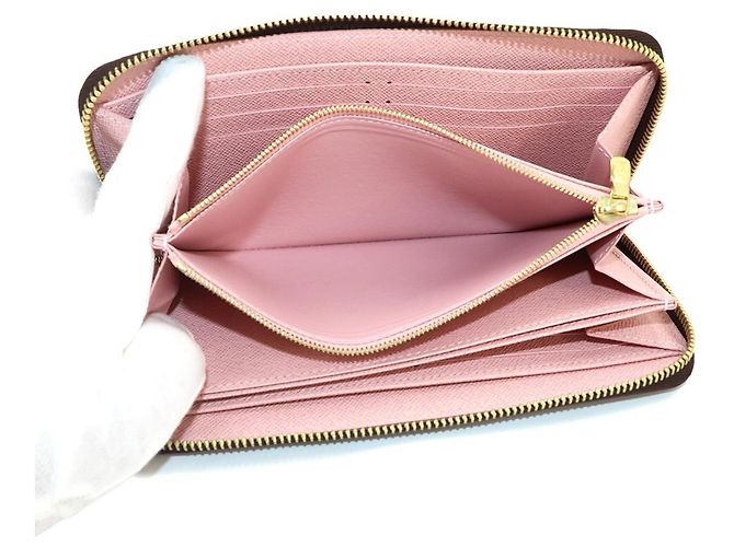 Cartera Louis Vuitton Damier Zippy Rosa Damier ebene - vista 7