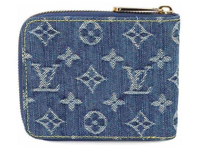 Cartera Mini Zippy bi-fold de denim Monogram Louis Vuitton Azul Monograma - vista 3