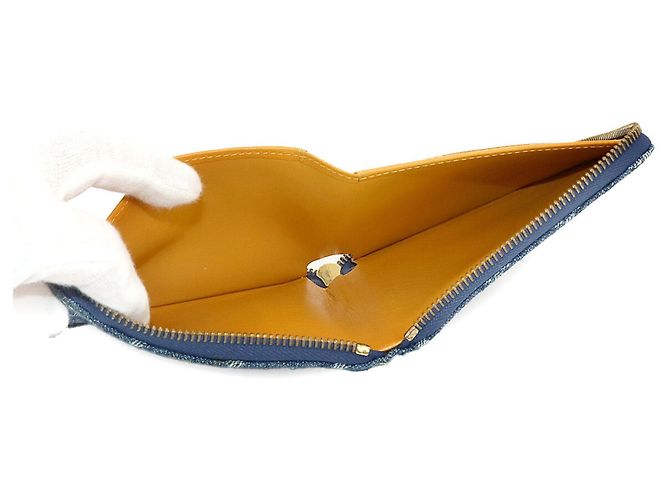 Cartera Mini Zippy bi-fold de denim Monogram Louis Vuitton Azul Monograma - vista 7
