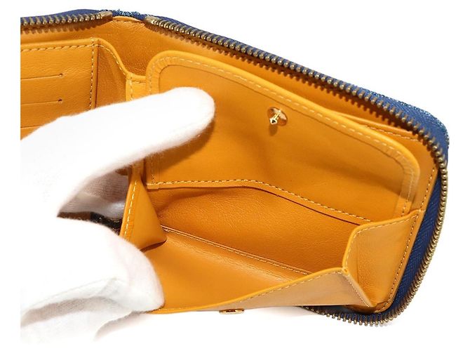 Cartera Mini Zippy bi-fold de denim Monogram Louis Vuitton Azul Monograma - vista 8