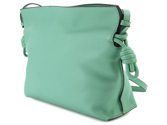 Borsa a spalla Mini Flamenco Clutch LOEWE Verde - vista 3