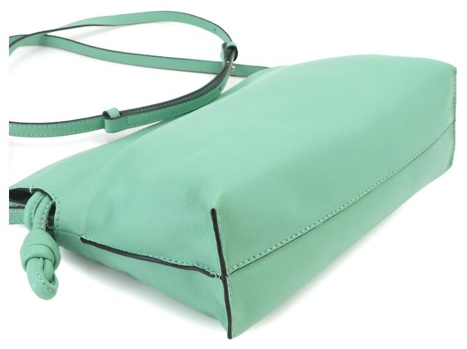 Borsa a spalla Mini Flamenco Clutch LOEWE Verde - vista 4