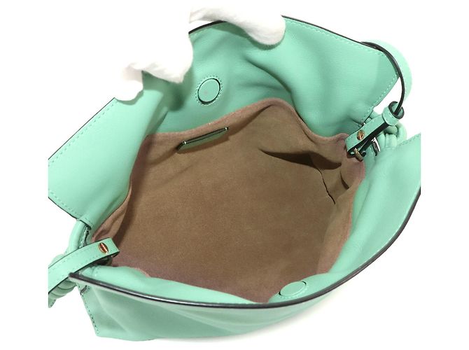 Borsa a spalla Mini Flamenco Clutch LOEWE Verde - vista 6