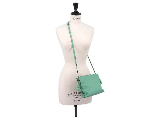 Borsa a spalla Mini Flamenco Clutch LOEWE Verde - vista 8