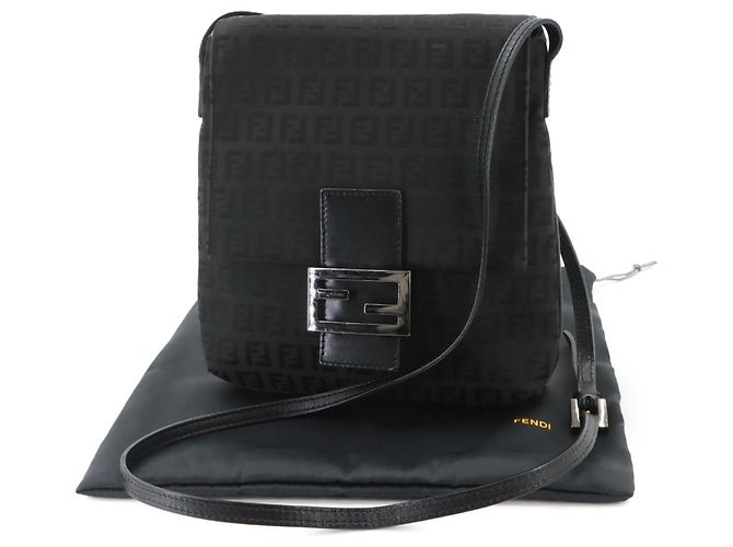 Borsa a tracolla Fendi Zucchino Nero - vista 2