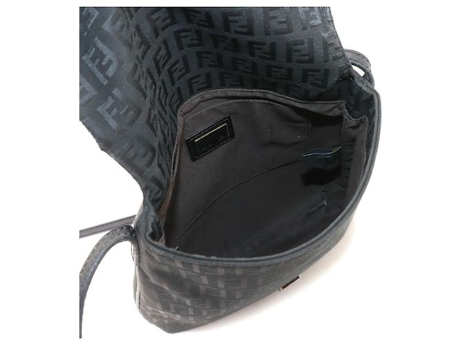 Borsa a tracolla Fendi Zucchino Nero - vista 7