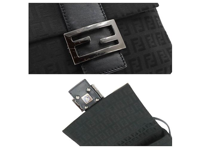 Borsa a tracolla Fendi Zucchino Nero - vista 9