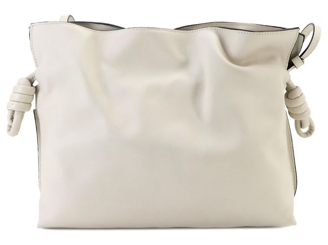 Sac à main épaule Loewe Flamenco Clutch Medium Blanc - vue 2
