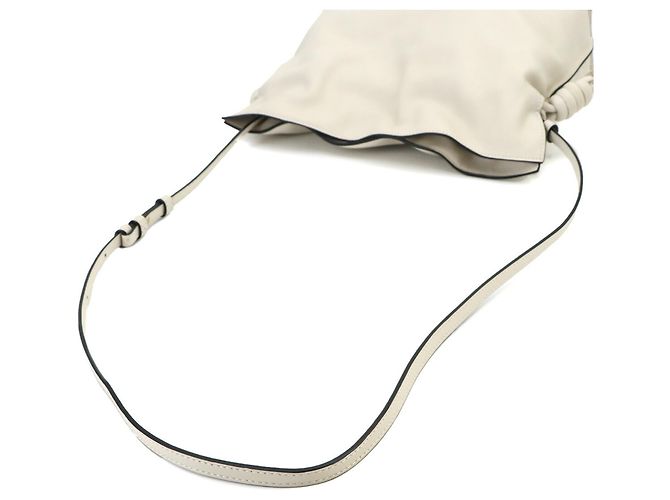 Sac à main épaule Loewe Flamenco Clutch Medium Blanc - vue 5