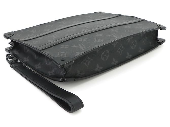 Louis Vuitton Monogram Eclipse Pochette Clutch Monogramma - vista 4