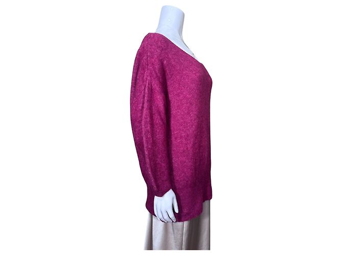 American Vintage Strickpullover in Rosa Pink - Ansicht 3