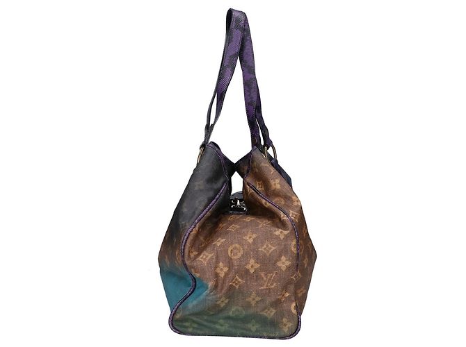 Borsa Tote Louis Vuitton Heartbreak Monogram Jokes in Violet Porpora - vista 2