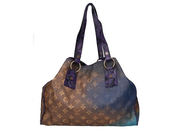 Borsa Tote Louis Vuitton Heartbreak Monogram Jokes in Violet Porpora - vista 3
