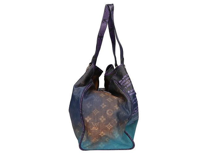Borsa Tote Louis Vuitton Heartbreak Monogram Jokes in Violet Porpora - vista 4