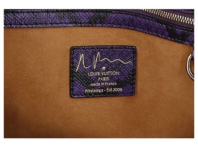 Borsa Tote Louis Vuitton Heartbreak Monogram Jokes in Violet Porpora - vista 7