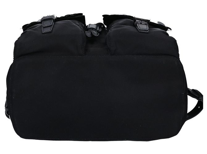 Zaino Prada in nylon nero con paillettes - vista 5