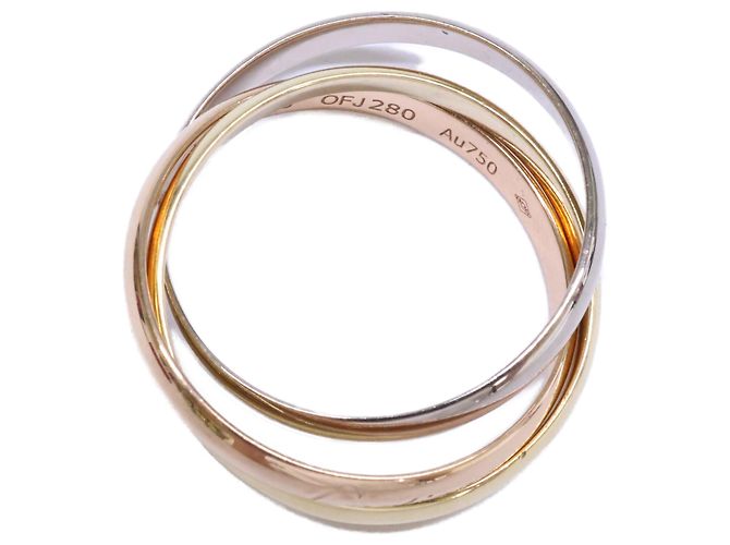 Anello Cartier Trinity in oro rosa, bianco e giallo D'oro - vista 5