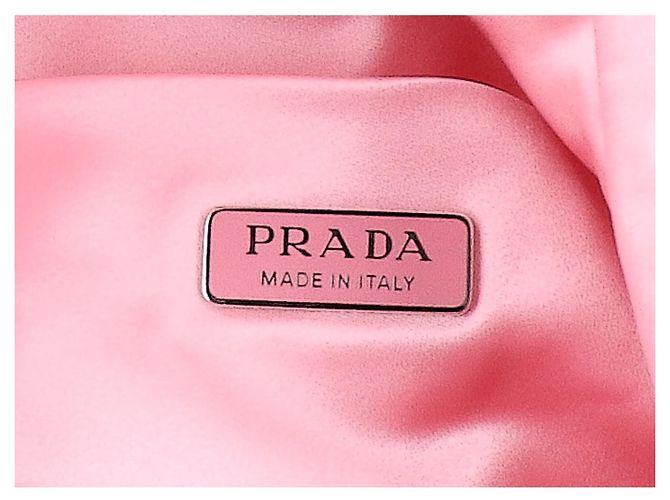 Prada Wish Beuteltasche aus Seiden-Duchesse-Satin Pink - Ansicht 7