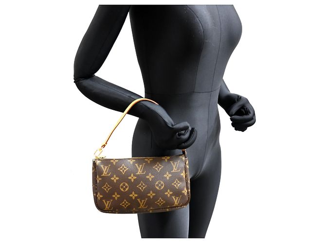 Louis Vuitton Pochette Accessoires Shoulder Bag Marrone - vista 9