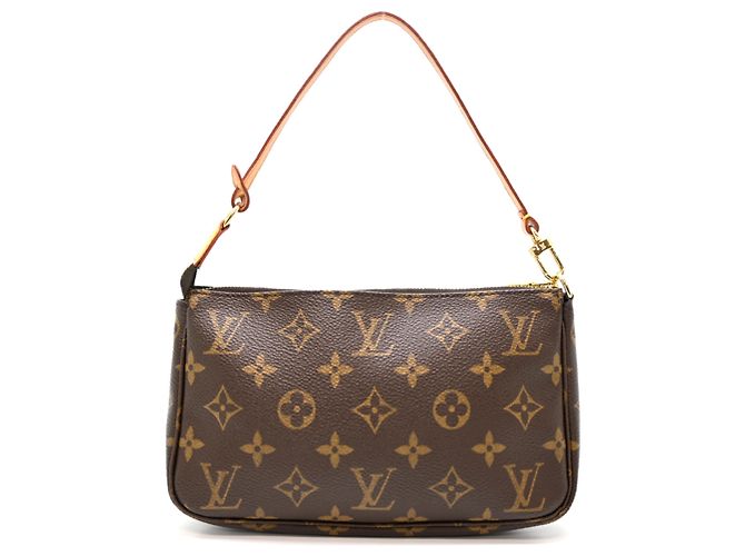 Louis Vuitton Pochette Accessoires Borsa a tracolla da donna Marrone - vista 2