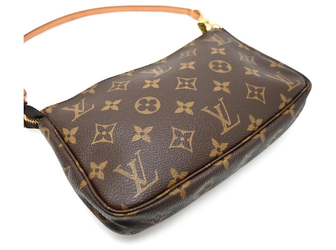 Louis Vuitton Pochette Accessoires Borsa a tracolla da donna Marrone - vista 4