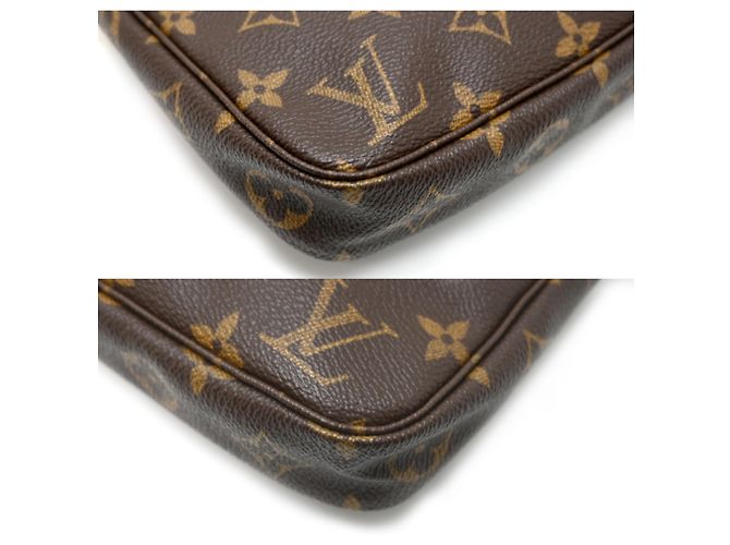Louis Vuitton Pochette Accessoires Borsa a tracolla da donna Marrone - vista 8