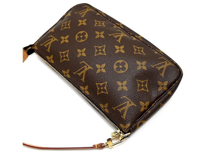 Sac à épaule Louis Vuitton Pochette Accessoires Marron - vue 3