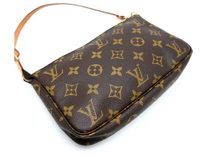 Sac à épaule Louis Vuitton Pochette Accessoires Marron - vue 4