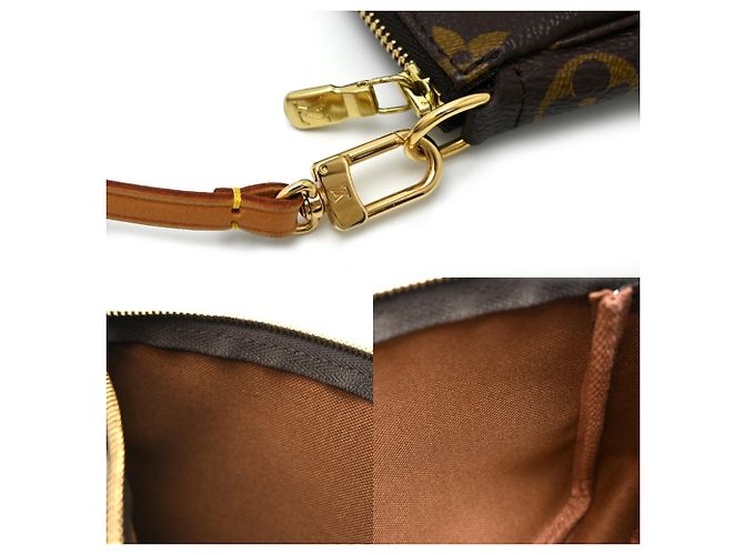 Sac à épaule Louis Vuitton Pochette Accessoires Marron - vue 7