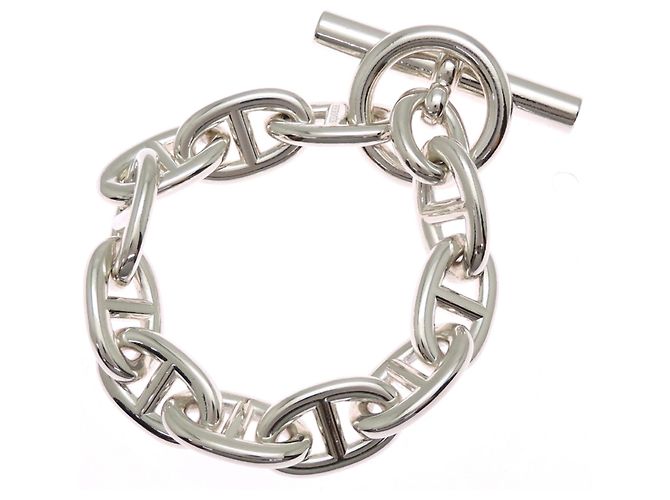 Hermès Bracciale Hermes SV925 Chaine d'Ancre con charm - vista 2