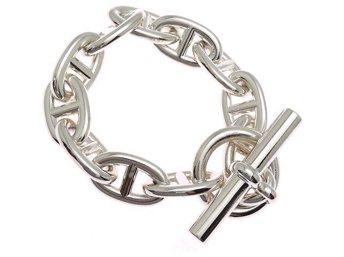 Hermès Bracciale Hermes SV925 Chaine d'Ancre con charm - vista 3