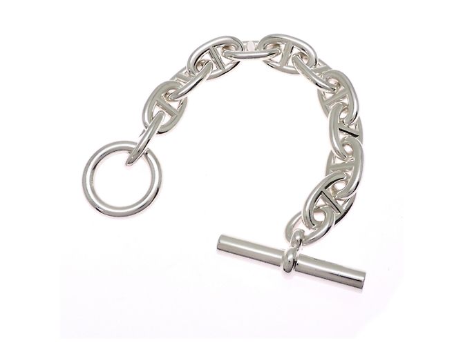 Hermès Bracciale Hermes SV925 Chaine d'Ancre con charm - vista 7